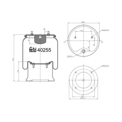FEBI BILSTEIN Federbalg, Luftfederung 40255