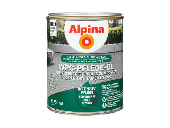 Alpina WPC-Pflege-Öl Grau 0.75 l Seidenglanz