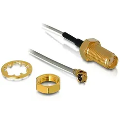 DeLOCK 88419 Koaxialkabel 0,2 m Grau