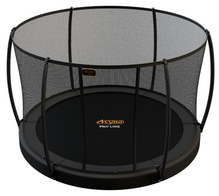 Avyna Trampolin, Einbaubedingung, Durchmesser 305 cm, mit Sicherheitsnetz | Grau