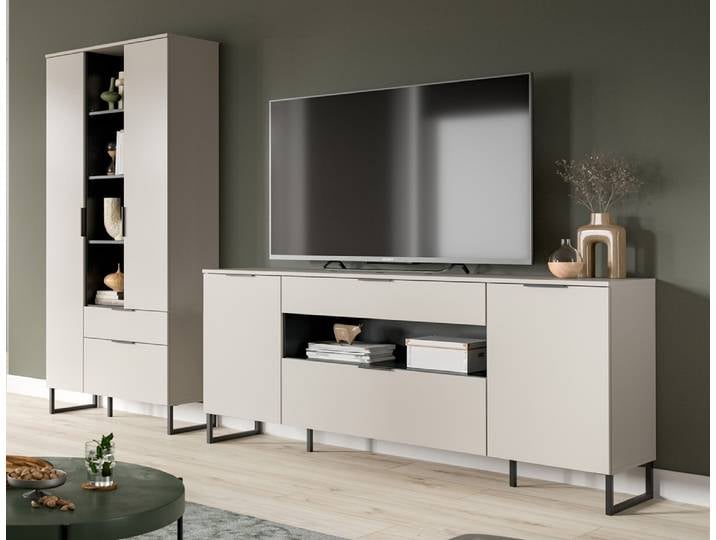 Wohnkombination Noida 3 , 2-teilig , Kaschmir / schwarz