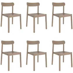 Stühle Elba garbar Kunststoff Beige (6er Set)