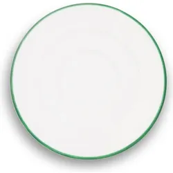 Gmundner Keramik Grüner Rand, Untertasse, Grün