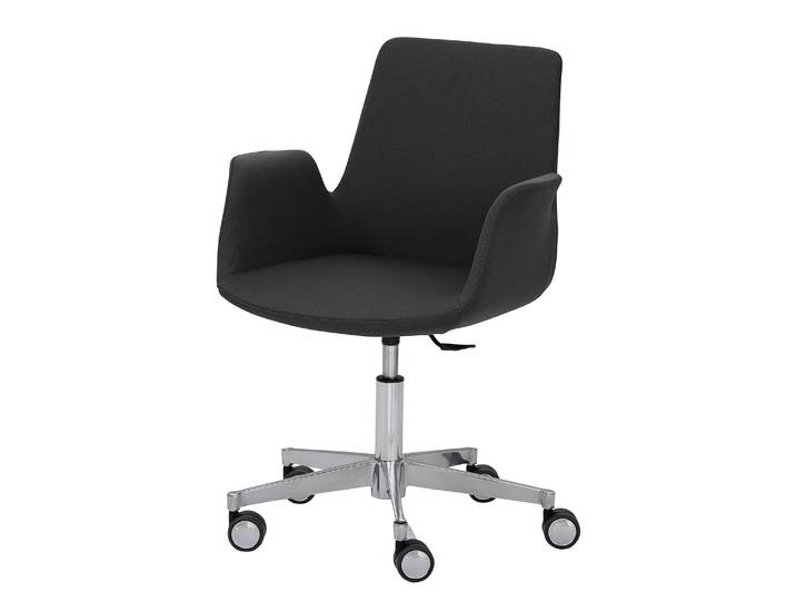 Chaise pivotante myHELIOS 65 x 82 x 65cm Noir/Noir