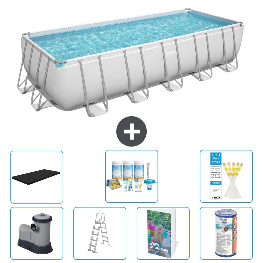 Bestway Power Steel Rechteckig - 640x274x132 cm - 6-teilig S556