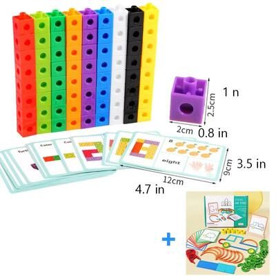 Inspire Curations Wooden Sticks & Rings Puzzle Set. Montessori DIY Brain Builder Blocks set 2