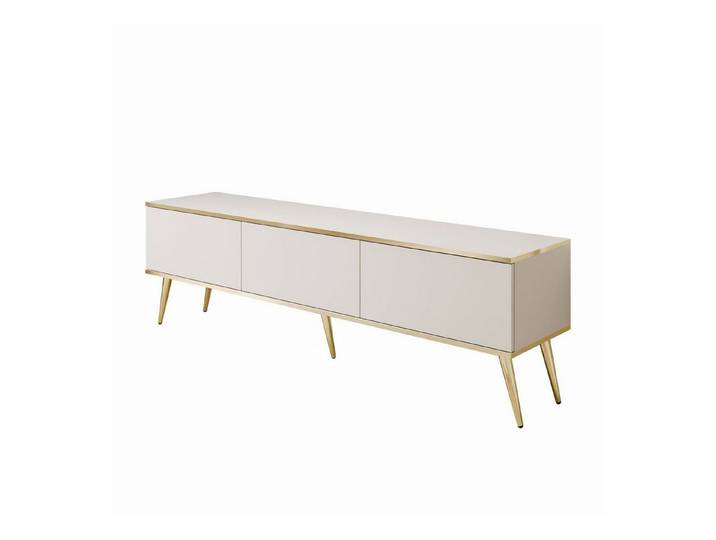 ALLHOUSE24 TV-Schrank SENSO 175 cm Unterschrank TV Lowboard Gold Metall Füße (1x TV Schrank) Breite 175 cm