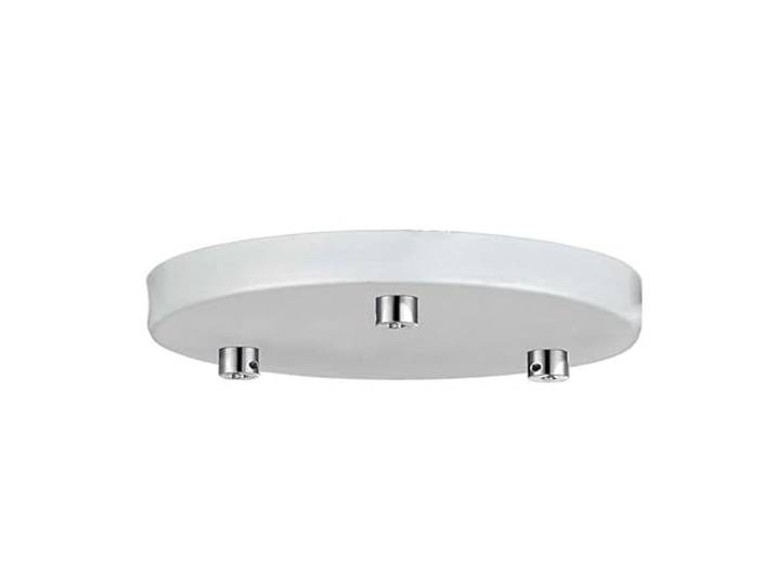 Froschkönig24 Roset plafondbeugel Ø22cm 3 lampaansluitingen wit