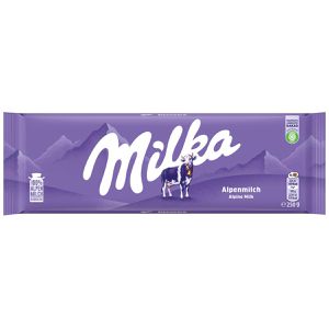 Milka Tafelschokolade Alpenmilch, Großtafel, 250g