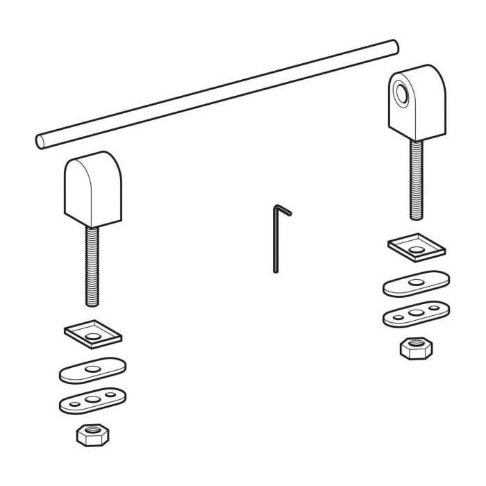 Geberit Scharnier-Set 598070000 für WC-Sitz