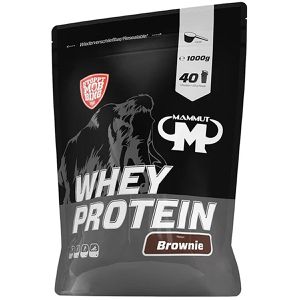 Mammut Proteinpulver Whey Protein, 1 kg, 26 g Protein je Portion (25 g), Brownie