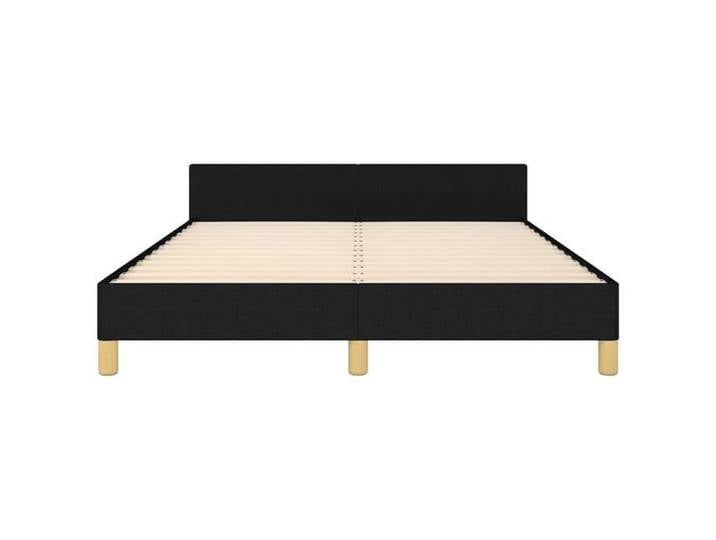 Maison Soldes Lit Adulte/Sommier à lattes Noir Cadre de lit - sans matelas - noir 140x190cm tissu Moderne577791