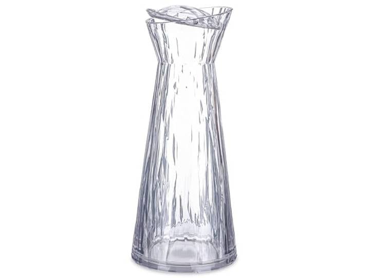 Koziol Superglas Club Carafe L Carafe avec couvercle - 1200 ml - eau\, thé glacé\, limonade\, jus - Plastique transparent incassable - Passe au lave-vaisselle - Pour cuisine\, fête (carafe de 1\,2 l +