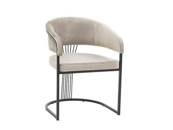 Xlmoebel Esszimmerstuhl Beige Moderne Lehnstühle für Luxus Esszimmer Möbel (1 St), Made in Europa