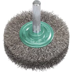 Rundbürste Lessmann ø: 40mm mit 6,0mm Schaft Edelstahldraht: 0,20mm