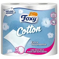 Foxy Cotton Toilettenpapier 5 Schichten 4 Rollen