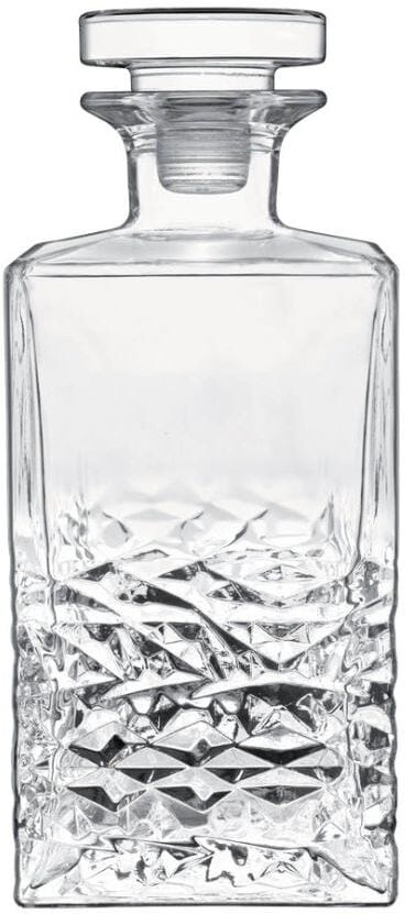 Karaffe "Luigi Bormioli Mixology Textures 75 cl", transparent, B:9cm H:20,5cm, Glas, Karaffen, Karaffe transparent 75ml