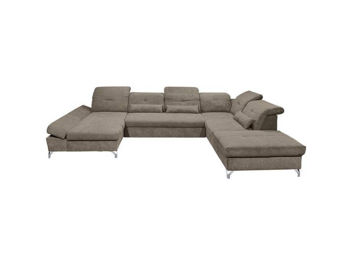 Ecksofa Melfi Graubraun U: 168 cm