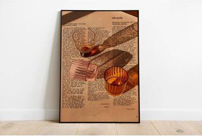 Uplift Picks Green Striped Wine Canvas Print Brings Playful Style To Kitchens Everywhere 10 20x30cm no Frame