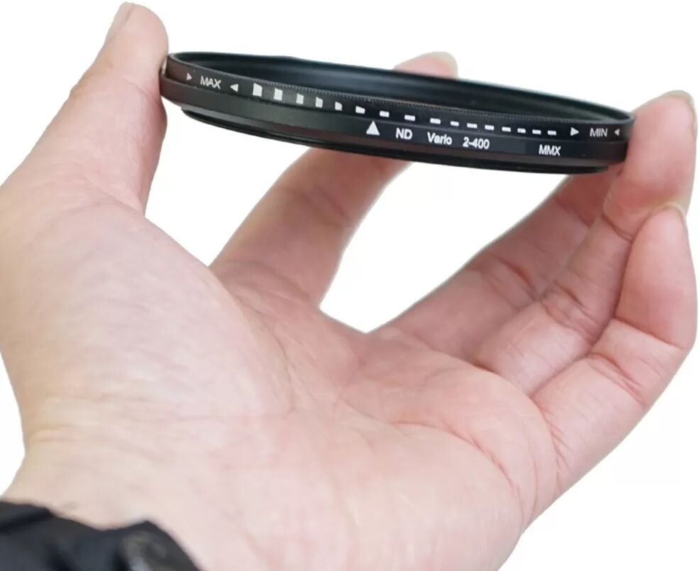 INF Verstellbarer ND UV Filter ND2-400 Graufilter für Kameras - Kontrollieren Sie das Licht 55 mm