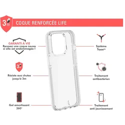 Force Life (Apple iPhone 13 Pro), Smartphone Hülle, Transparent