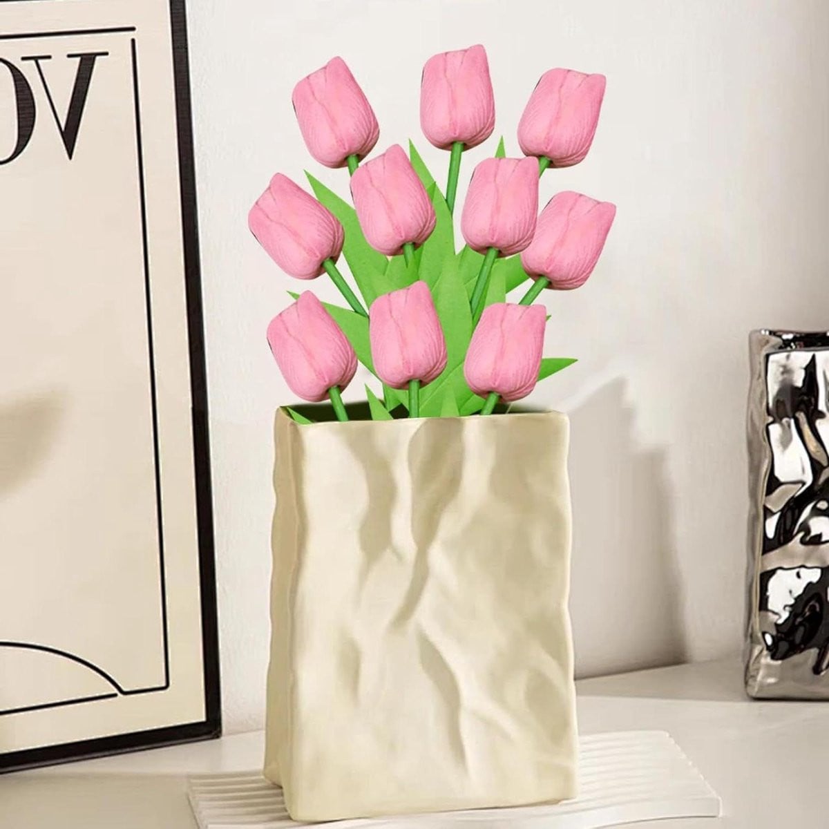 Set van 10 kunsttulpen voor decoratie