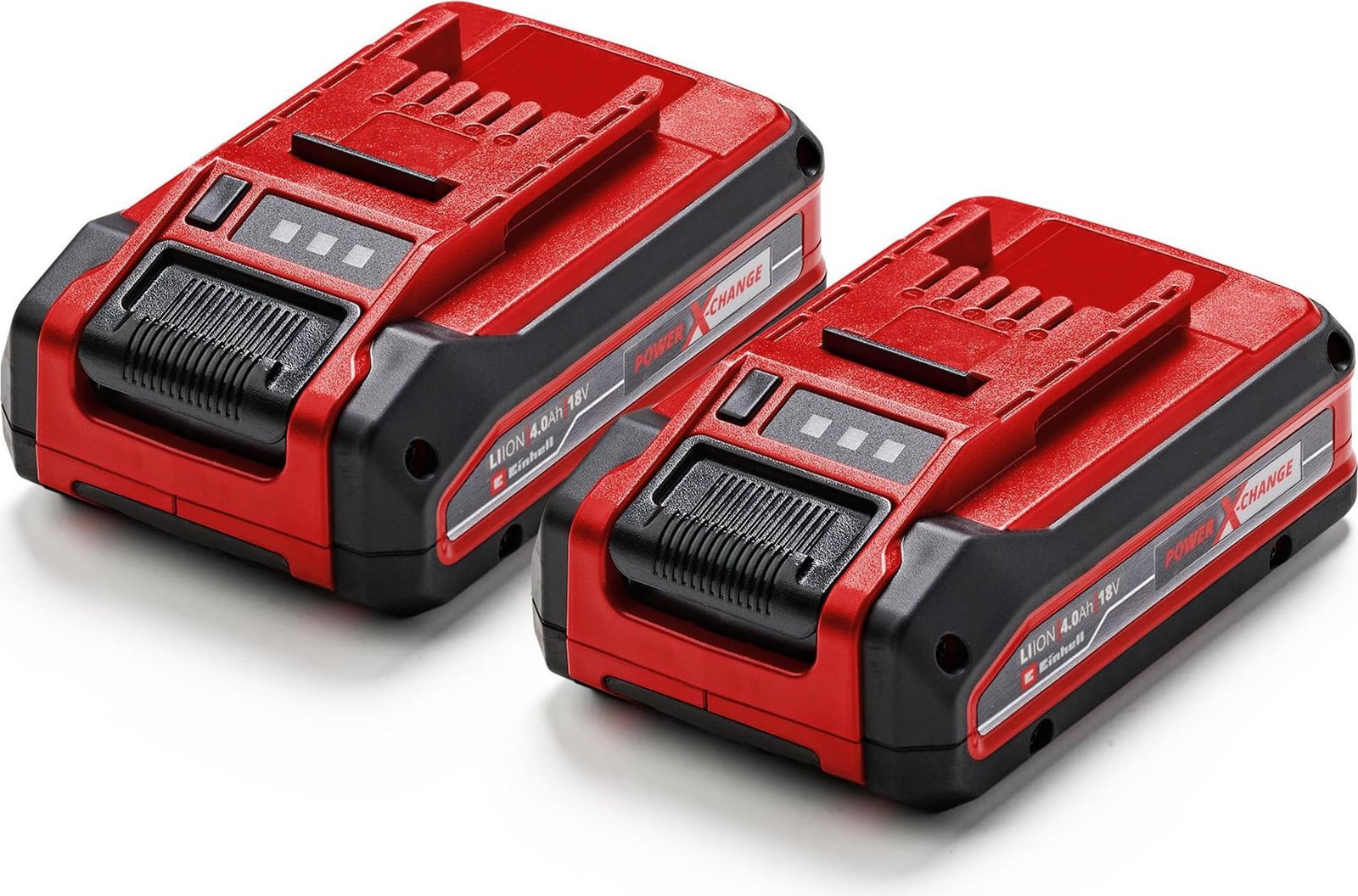 Einhell Power-X-Change Accu Twin-pack, 18V, 4,0 Ah, Rood/Zwart, 2 stuks