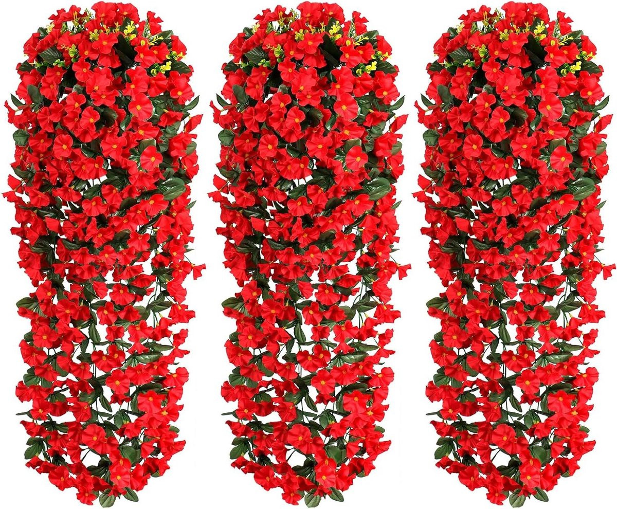 UV-bestendige hangende kunstbloemen - Zijden wijnstokken voor buiten decoratie - 86 cm per tak