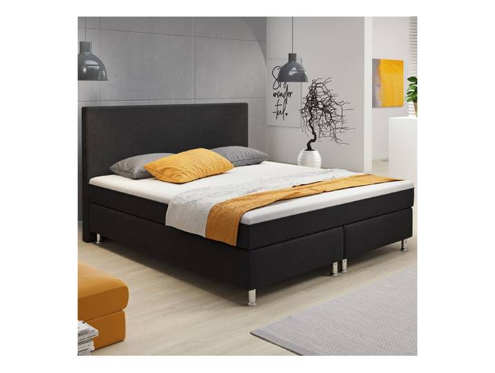 inter Boxspringbett Berlin 180x200 cm Doppelbett (Boxspringbett Set, Boxspringbett Bett 180x200cm), SOFORT LIEFERBAR