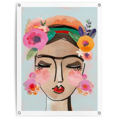 Poster REINDERS "Happy Face", bunt (farbe bild(er): bunt), B:60cm H:80cm T:0,1cm, Leinwand, Bilder, Poster, Outdoor für Garten oder Balkon