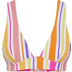 CHIEMSEE Bikini-Oberteil mit Muster und rückseitigen Double-Straps, Größe 34 C_D in Weiß 1021