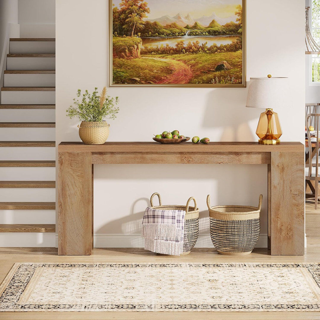 Blue Elephant Console Table Brown 85cm H x 160cm W x 29.5cm D