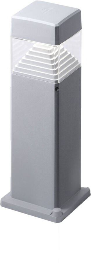 Fumagalli LED Resin Bollard Gray 48cm H X 12.6cm W X 12.6cm D
