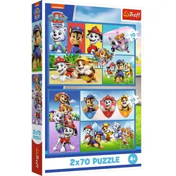 Puzzle - 2x70 - Paw Patrol-Regeln Trefl 34441