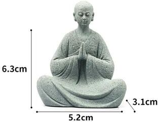 Uplift Picks Zen Garden Decor Mini Monk Statue For Aquarium Landscaping And Terrarium Display b