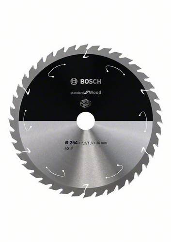Bosch Accessories 2608837734 Hartmetall Kreissägeblatt 254 x 30mm Zähneanzahl: 40 1St.