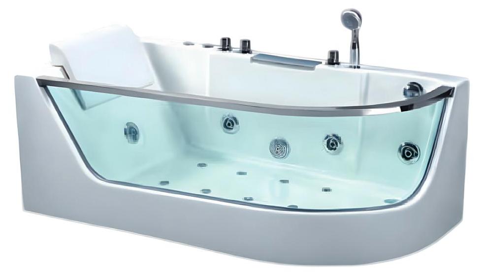 Spa-Bad Badewanne Whirlpool Blubberbad Hydromassagewanne Whirlwanne 165x80 cm