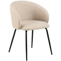 2er-Set Actona Stuhl Eleanor Stoff Beige