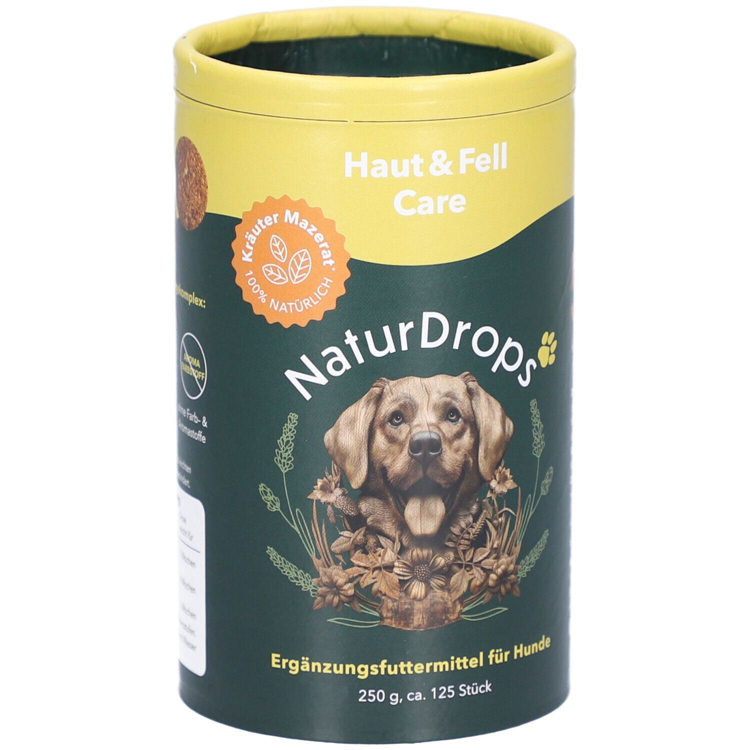 Naturdrops Haut & Fell Care Erg.Futterm.f.Hunde 250 g Futter