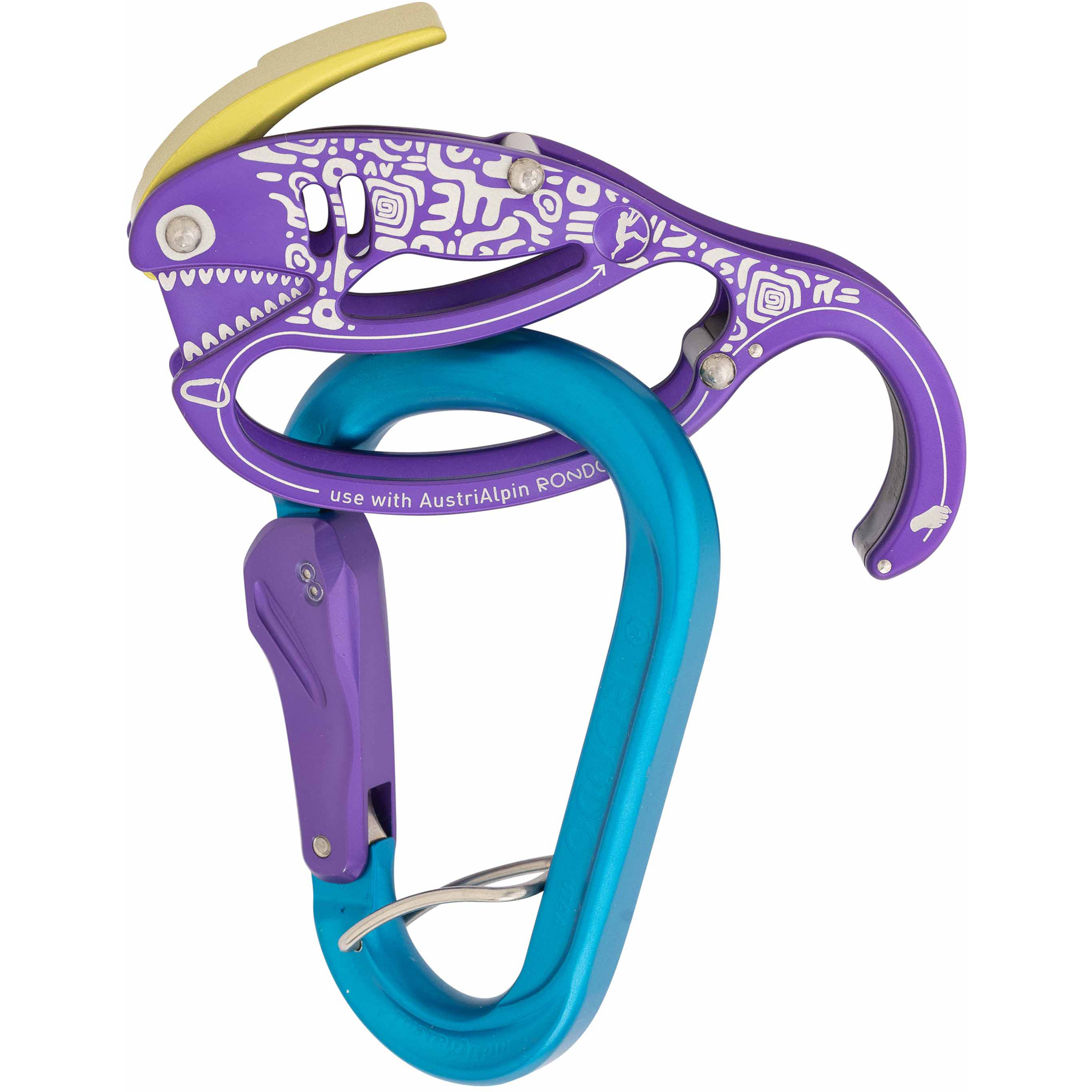 Austrialpin Retro Fish 90s Edition Sicherungsgerät Sicherungsgeräte purple Sportklettern