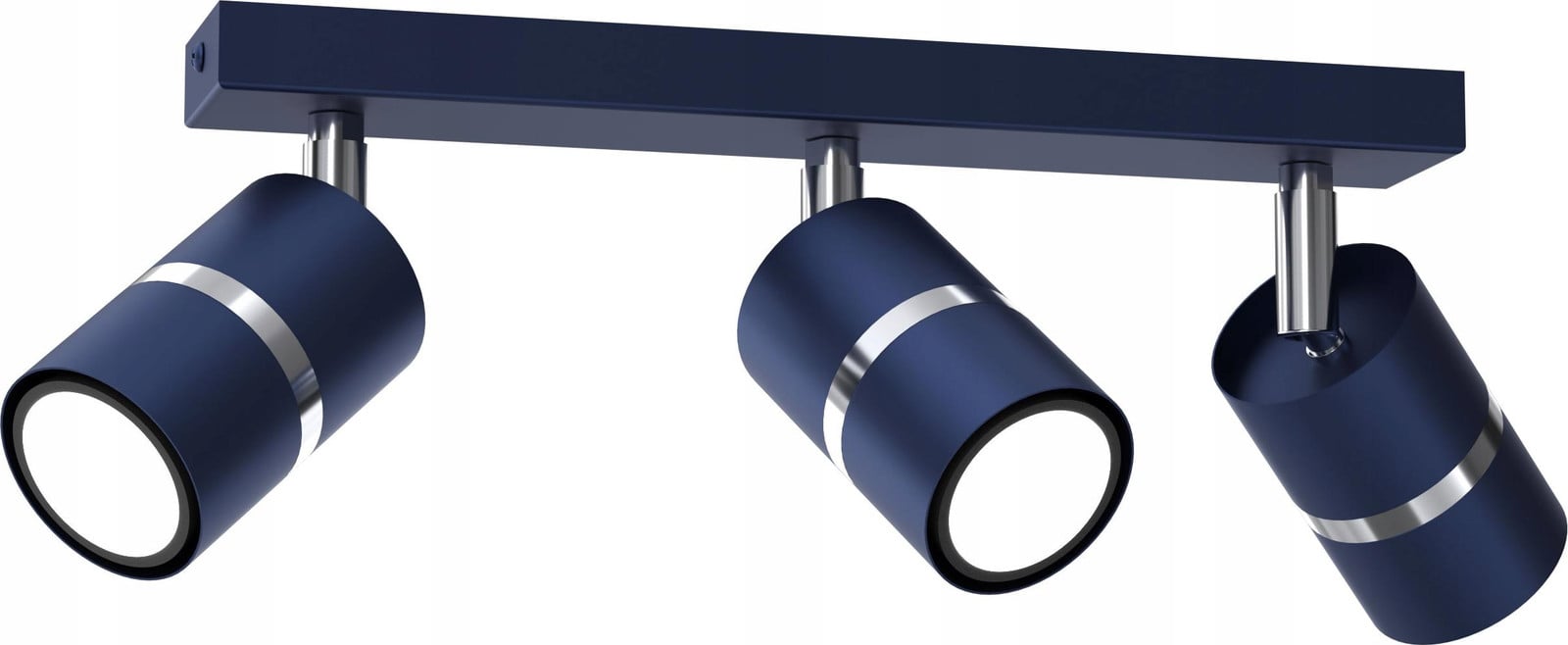 Jockey Verstelbare Plafondlamp met 3 Spots, Navy Blauw, Metaal, GU10