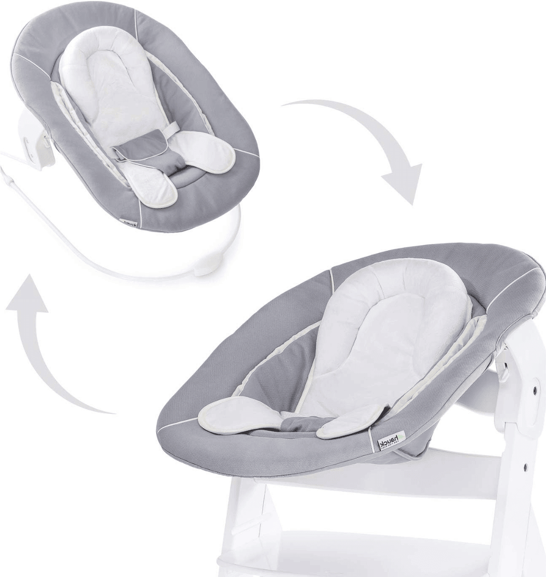 Hauck Hamaca para Trona Alpha+ 2en1 Stretch - Grey