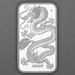 Silbermünzbarren 1oz "Rectangular Dragon" 2026 (PP) (Australien)