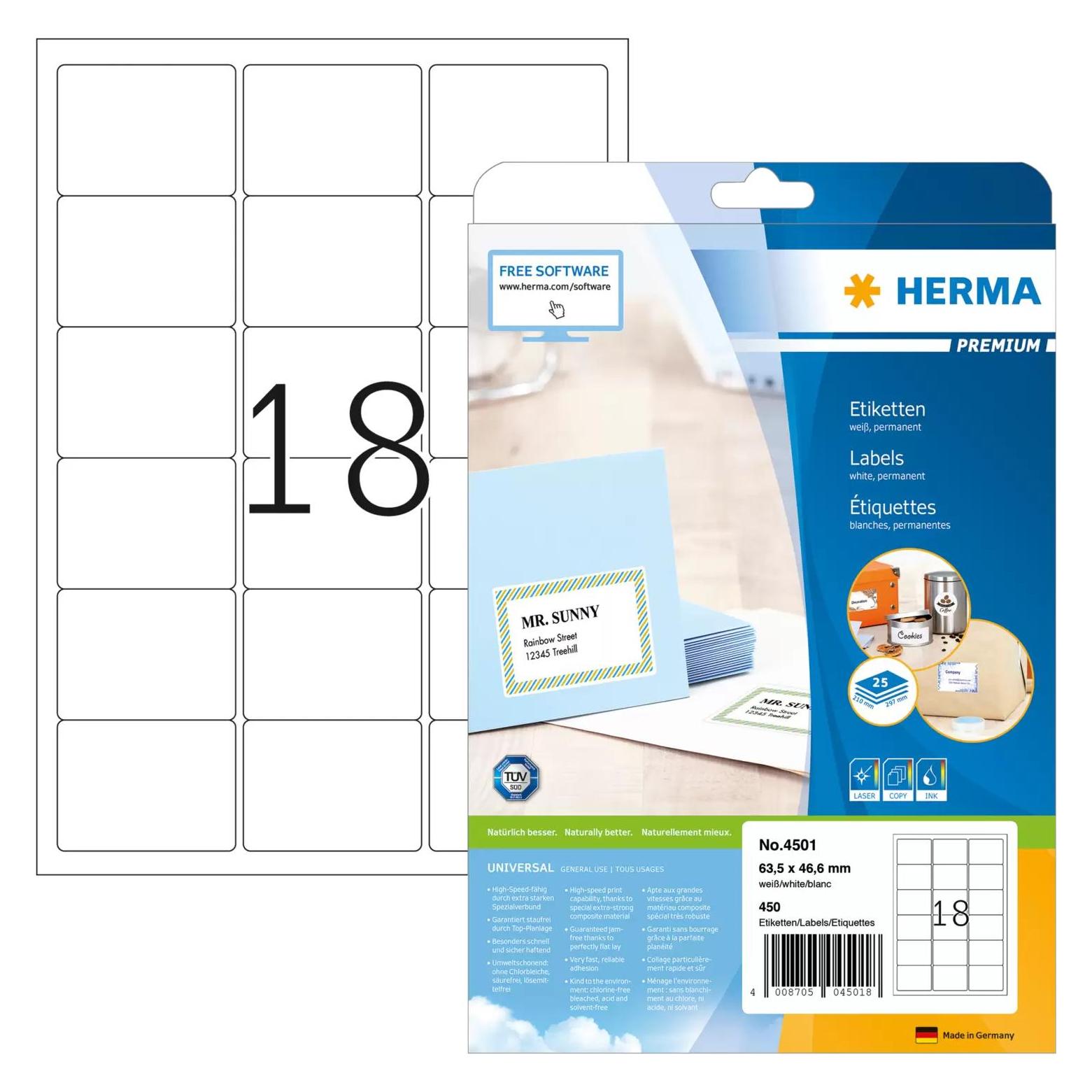 Herma Universal Etiketten A4 (4501)