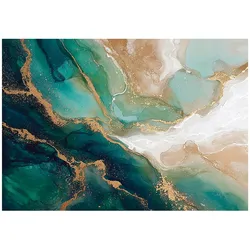 FOTOTAPETE Marmor Glamour Grün 150x105 cm