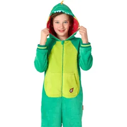OppoSuits Dinosaurier Onesie für Kinder (134, 140, 146, 152)