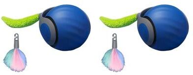 Uplift Picks Speedy Tail Smart Interactive Moving Cat Toy Ball blue (2 Pcs)
