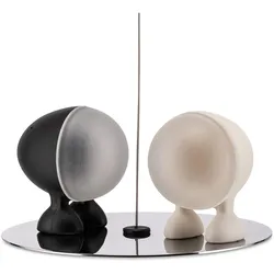 Alessi Lilliput, Pfeffermühle + Salzmühle, Weiss, Schwarz, Silber