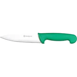Stalgast Küchenmesser, HACCP, Griff grün, Edelstahlklinge 22 cm