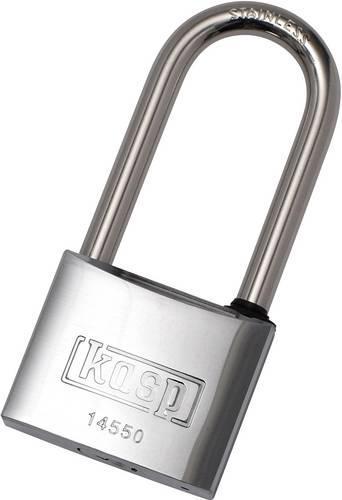 Kasp K14550L63D Vorhängeschloss 50 mm verschieden schließend Edelstahl Schlüsselschloss